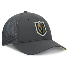 NHL Vegas Golden Knights Fanatics Authentic Pro Home Ice Trucker Adjustable Hat - Charcoal