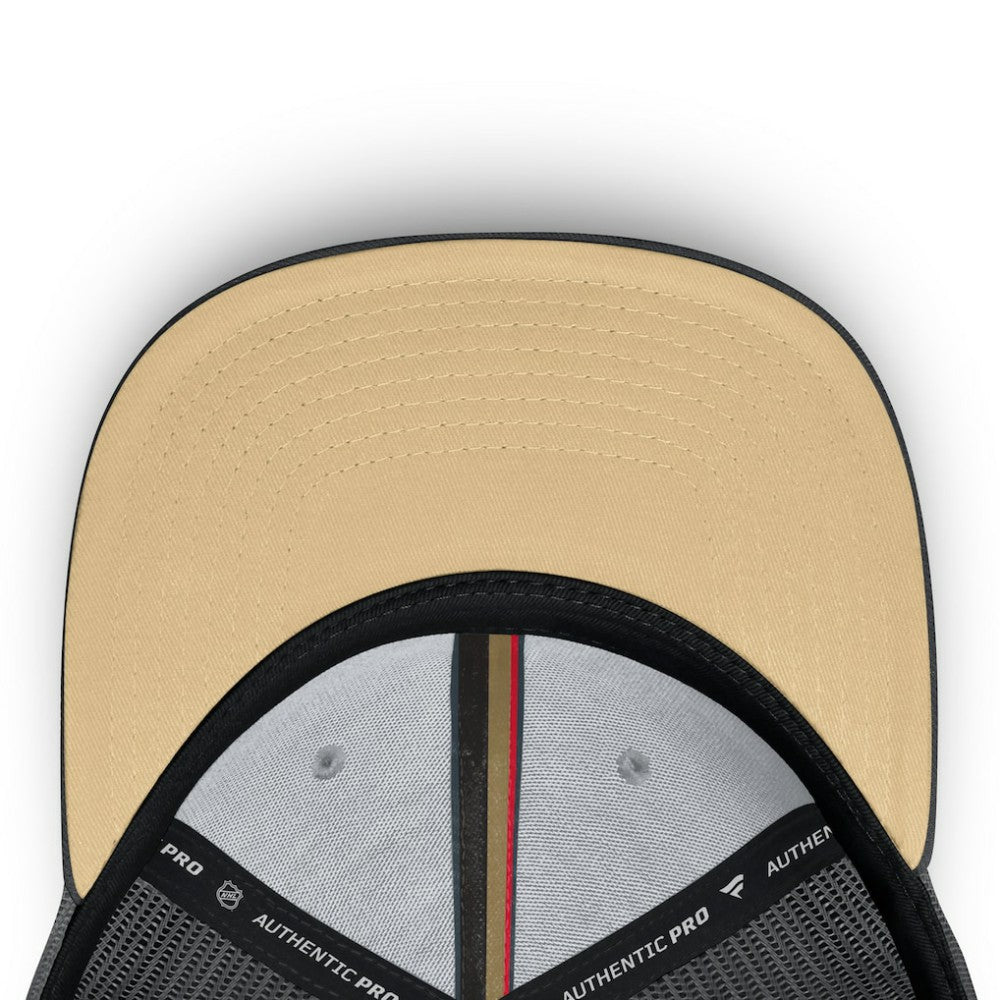 NHL Vegas Golden Knights Fanatics Authentic Pro Home Ice Trucker Adjustable Hat - Charcoal