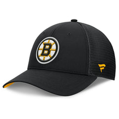 NHL Boston Bruins Fanatics Authentic Pro Home Ice Trucker Adjustable Hat - Black