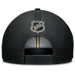 NHL Boston Bruins Fanatics Authentic Pro Home Ice Trucker Adjustable Hat - Black