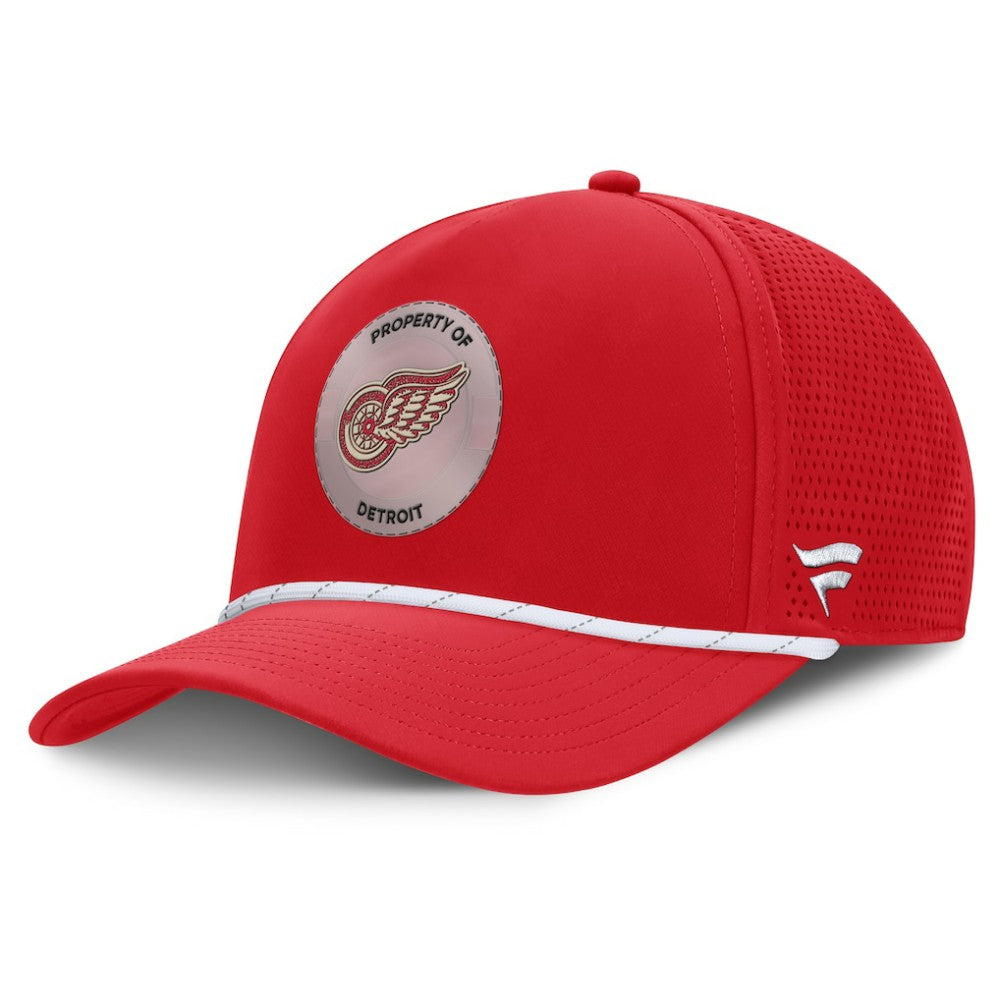 NHL Detroit Red Wings Fanatics Centennial Pinched Front Adjustable Hat - Red