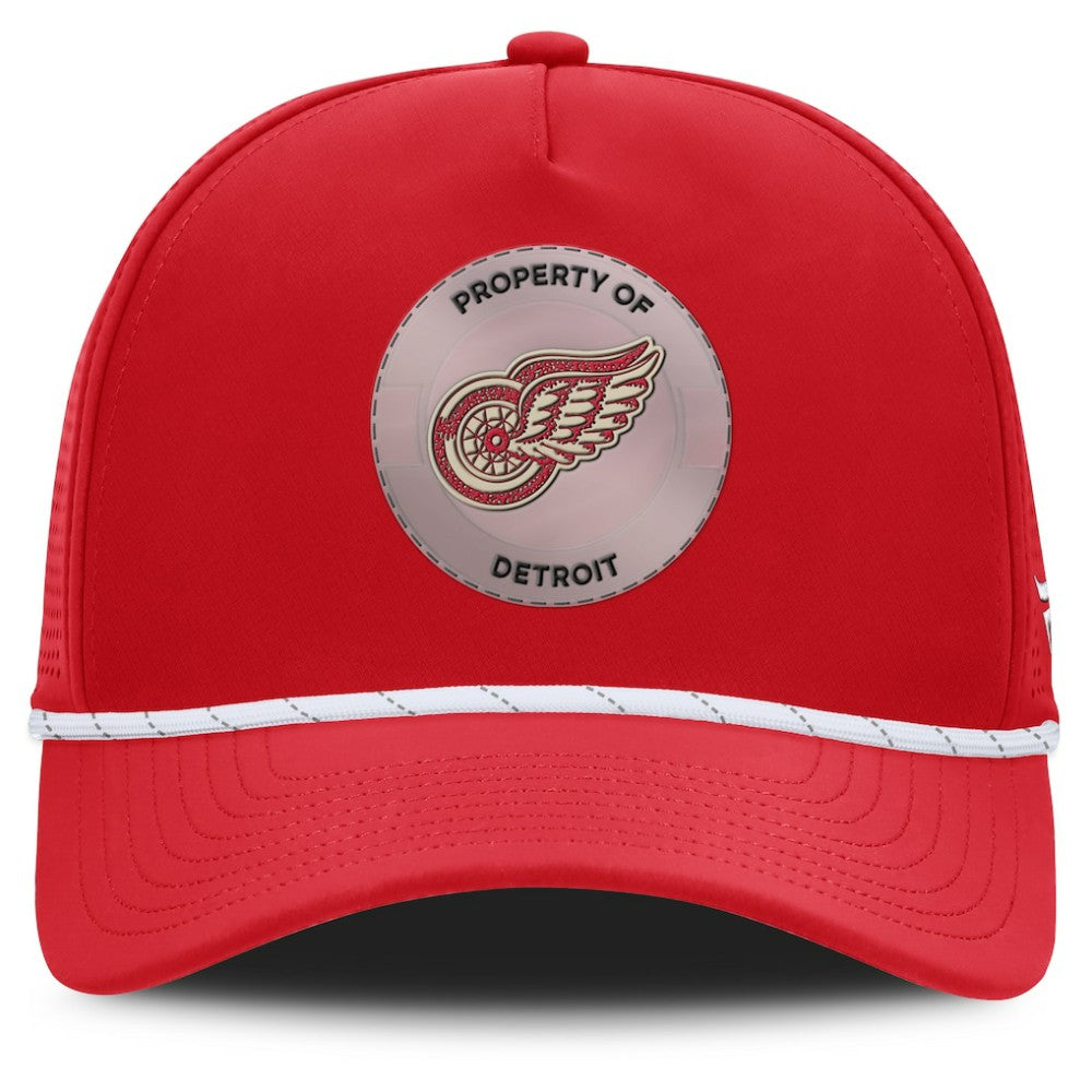 NHL Detroit Red Wings Fanatics Centennial Pinched Front Adjustable Hat - Red