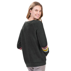 Philadelphia Phillies G-III 4Her by Carl Banks Women's Allana Stripe Pullover Sweatshirt - Charcoal Pullover