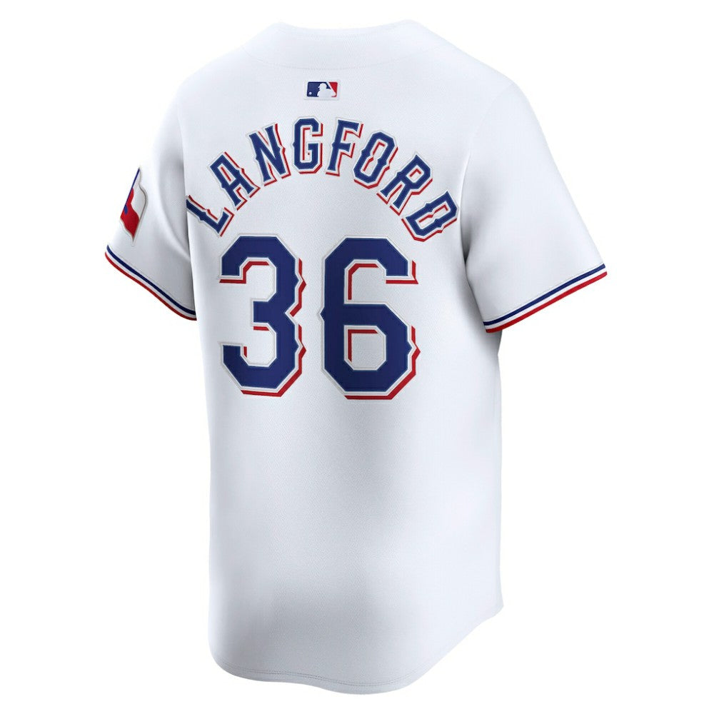 Wyatt Langford Texas Rangers Nike Home Limited Player Jersey - White Jerseys