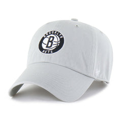 Brooklyn Nets '47 Core Logo Clean Up Adjustable Hat Gray