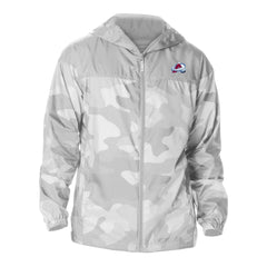 NHL Colorado Avalanche Columbia Camo Flash Challenger Omni-Shade Full-Zip Hoodie Windbreaker - Gray