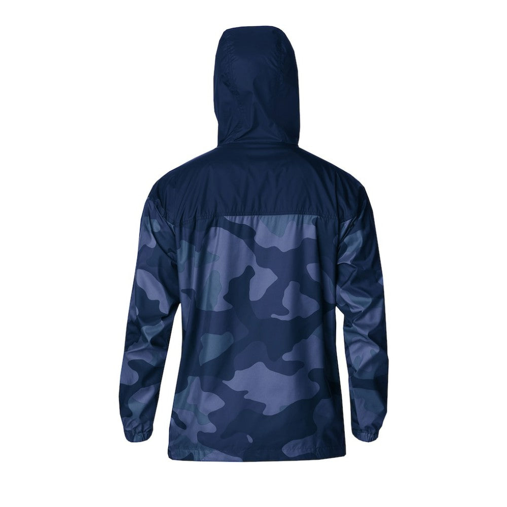 NHL Columbus Blue Jackets Columbia Camo Flash Challenger Omni-Shade Full-Zip Hoodie Windbreaker - Navy