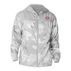 NHL Montreal Canadiens Columbia Camo Flash Challenger Omni-Shade Full-Zip Hoodie Windbreaker - Gray