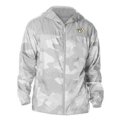 NHL Nashville Predators Columbia Camo Flash Challenger Omni-Shade Full-Zip Hoodie Windbreaker - Gray
