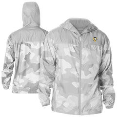 NHL Pittsburgh Penguins Columbia Camo Flash Challenger Omni-Shade Full-Zip Hoodie Windbreaker - Gray