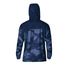 NHL Seattle Kraken Columbia Camo Flash Challenger Omni-Shade Full-Zip Hoodie Windbreaker - Navy