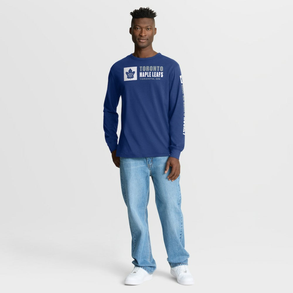 NHL Toronto Maple Leafs Fanatics Goal Crease Legacy Long Sleeve T-Shirt - Blue