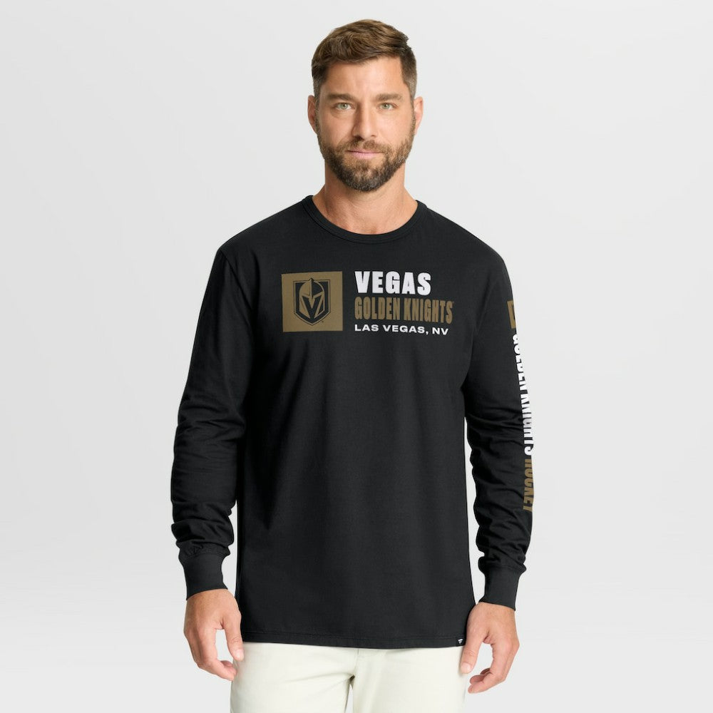NHL Vegas Golden Knights Fanatics Goal Crease Legacy Long Sleeve T-Shirt - Black