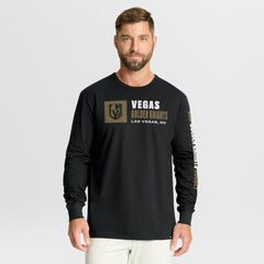 NHL Vegas Golden Knights Fanatics Goal Crease Legacy Long Sleeve T-Shirt - Black