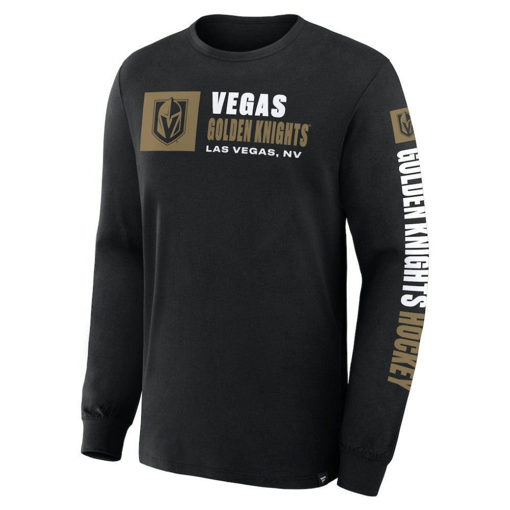 NHL Vegas Golden Knights Fanatics Goal Crease Legacy Long Sleeve T-Shirt - Black