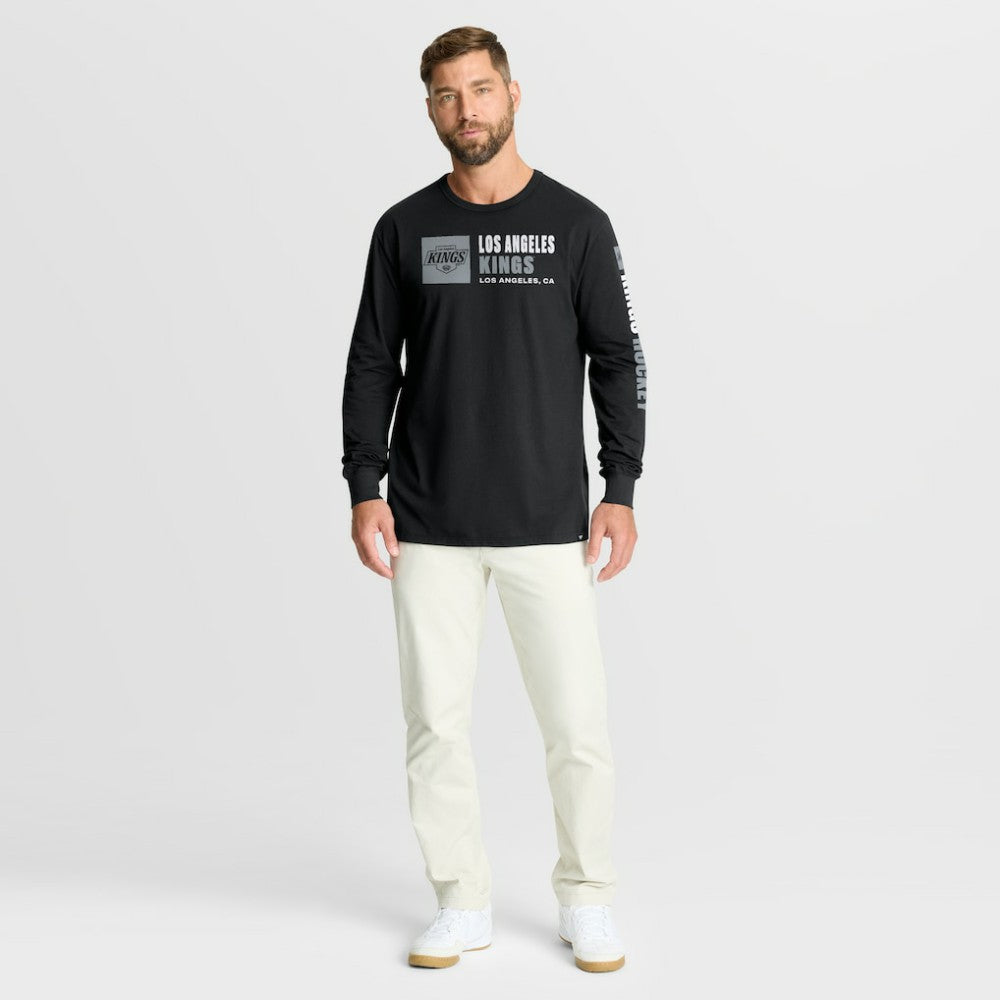 NHL Los Angeles Kings Fanatics Goal Crease Legacy Long Sleeve T-Shirt - Black