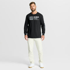 NHL Los Angeles Kings Fanatics Goal Crease Legacy Long Sleeve T-Shirt - Black