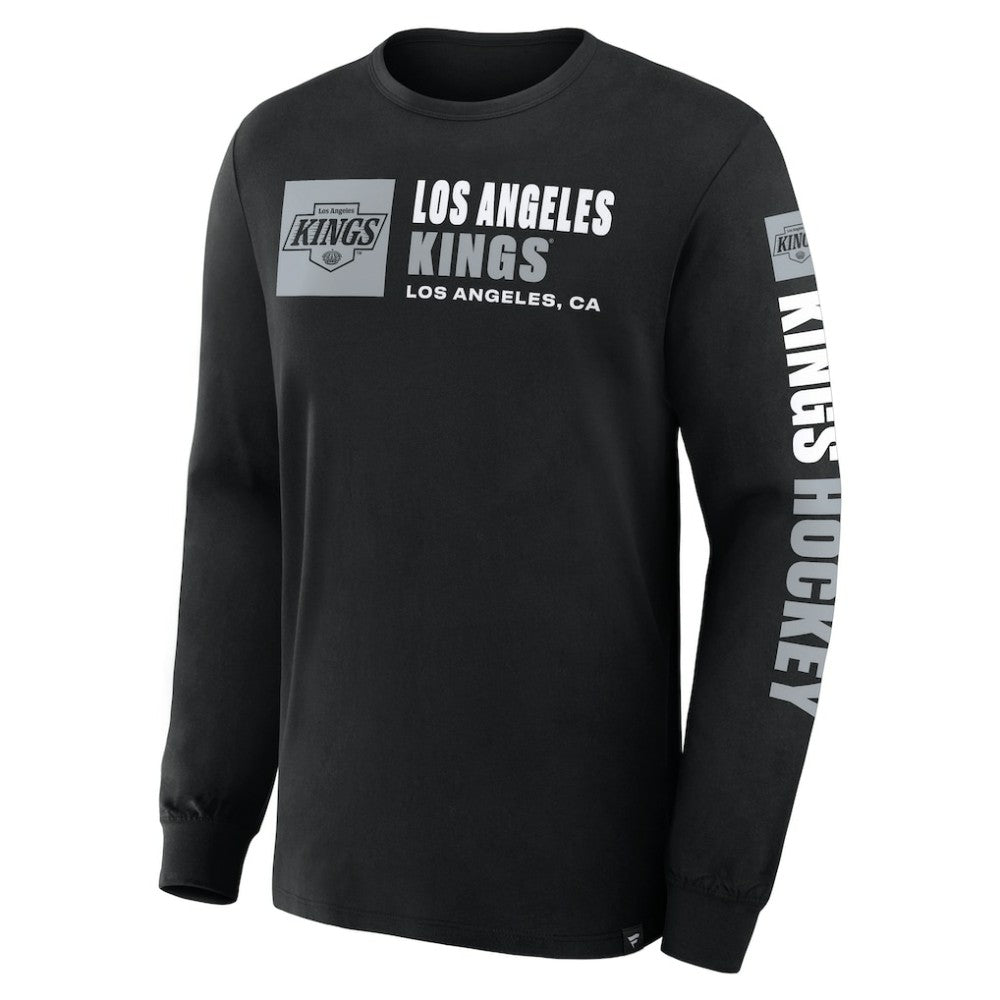 NHL Los Angeles Kings Fanatics Goal Crease Legacy Long Sleeve T-Shirt - Black
