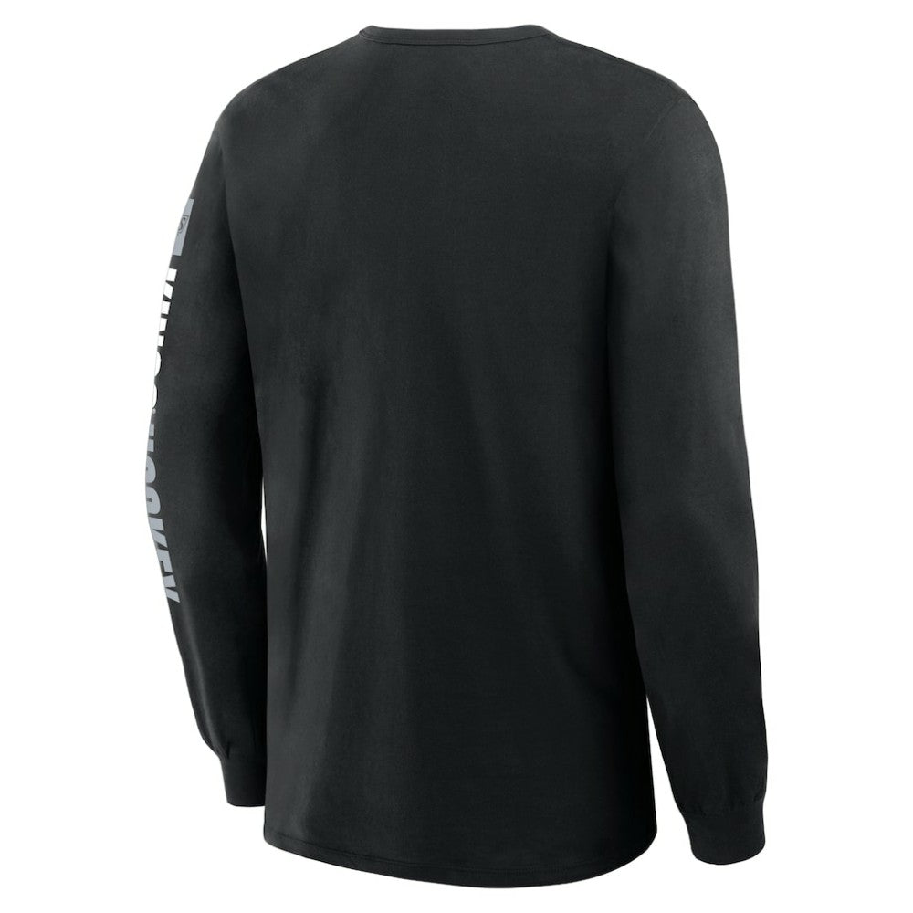 NHL Los Angeles Kings Fanatics Goal Crease Legacy Long Sleeve T-Shirt - Black