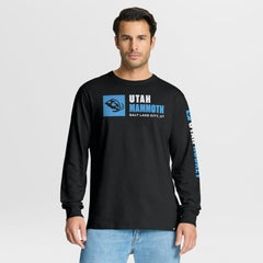 NHL Utah Mammoth Fanatics Goal Crease Legacy Long Sleeve T-Shirt - Black