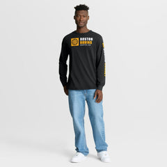 NHL Boston Bruins Fanatics Goal Crease Legacy Long Sleeve T-Shirt - Black
