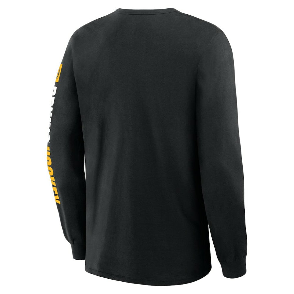 NHL Boston Bruins Fanatics Goal Crease Legacy Long Sleeve T-Shirt - Black