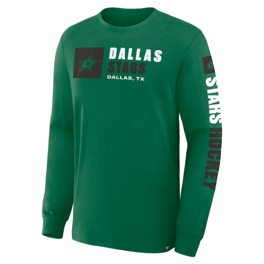 NHL Dallas Stars Fanatics Goal Crease Legacy Long Sleeve T-Shirt - Kelly Green