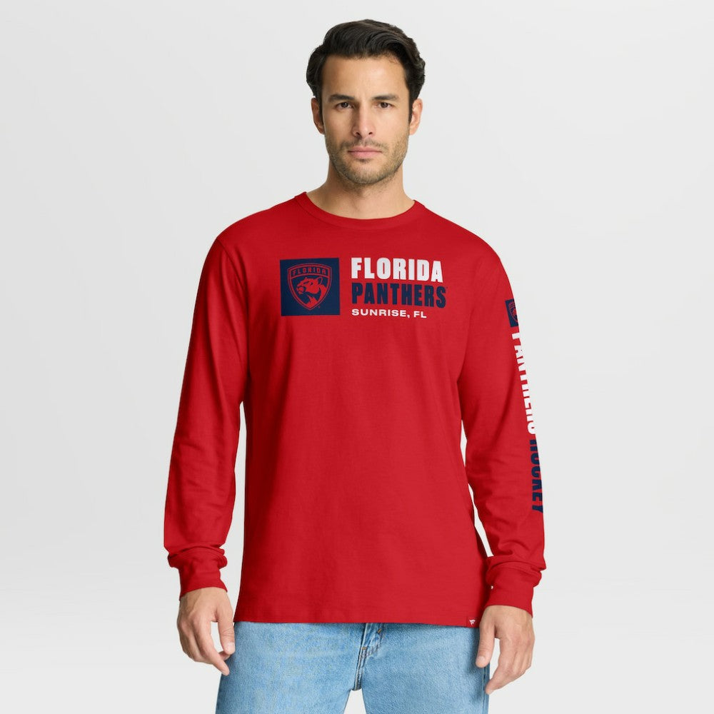 NHL Florida Panthers Fanatics Goal Crease Legacy Long Sleeve T-Shirt - Red