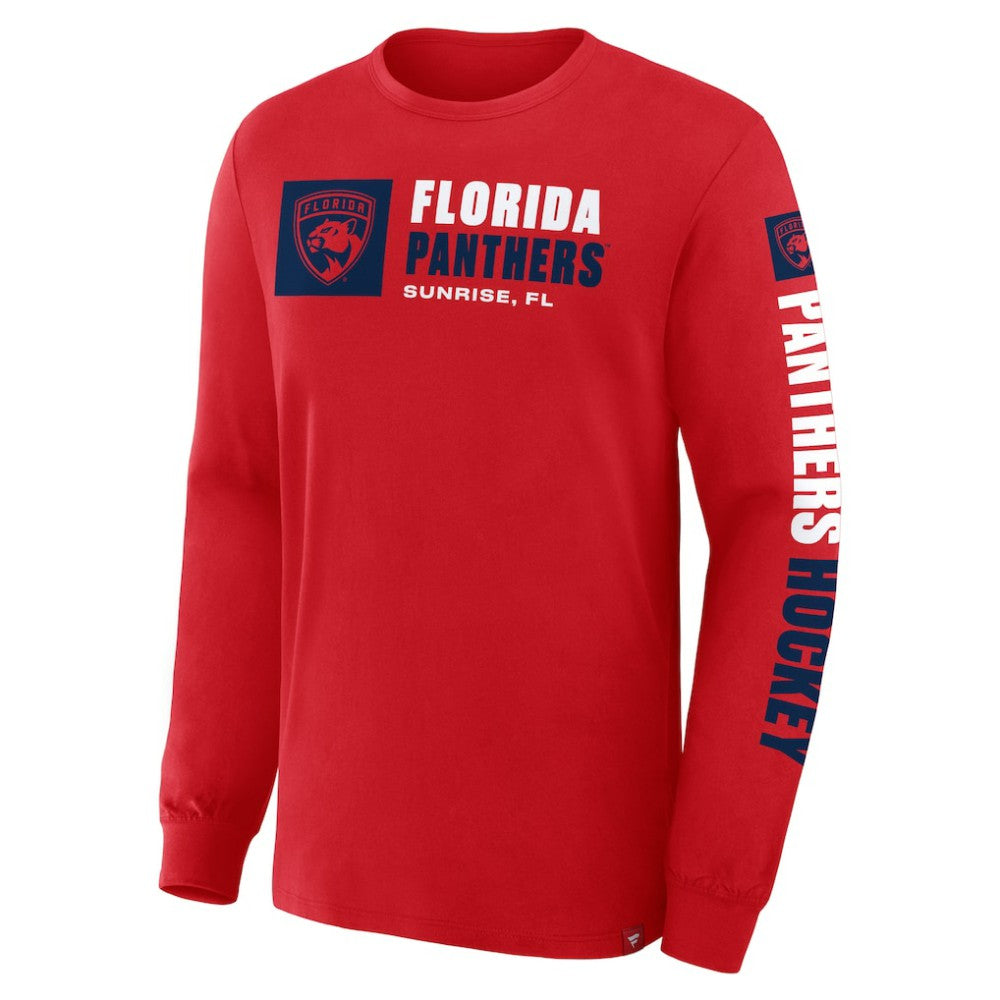 NHL Florida Panthers Fanatics Goal Crease Legacy Long Sleeve T-Shirt - Red