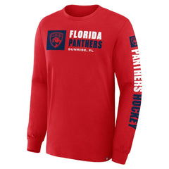 NHL Florida Panthers Fanatics Goal Crease Legacy Long Sleeve T-Shirt - Red