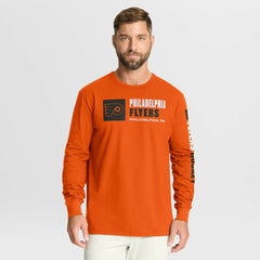 NHL Philadelphia Flyers Fanatics Goal Crease Legacy Long Sleeve T-Shirt - Orange
