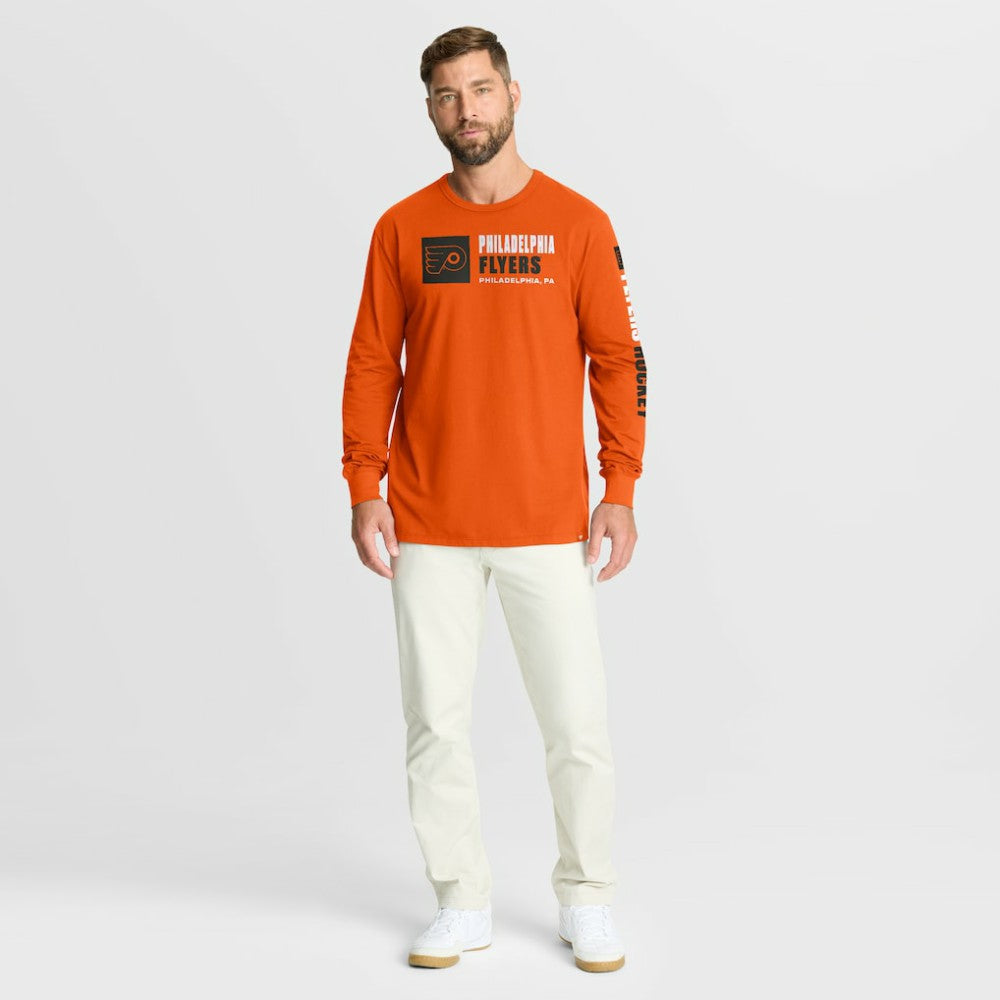 NHL Philadelphia Flyers Fanatics Goal Crease Legacy Long Sleeve T-Shirt - Orange