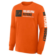 NHL Philadelphia Flyers Fanatics Goal Crease Legacy Long Sleeve T-Shirt - Orange