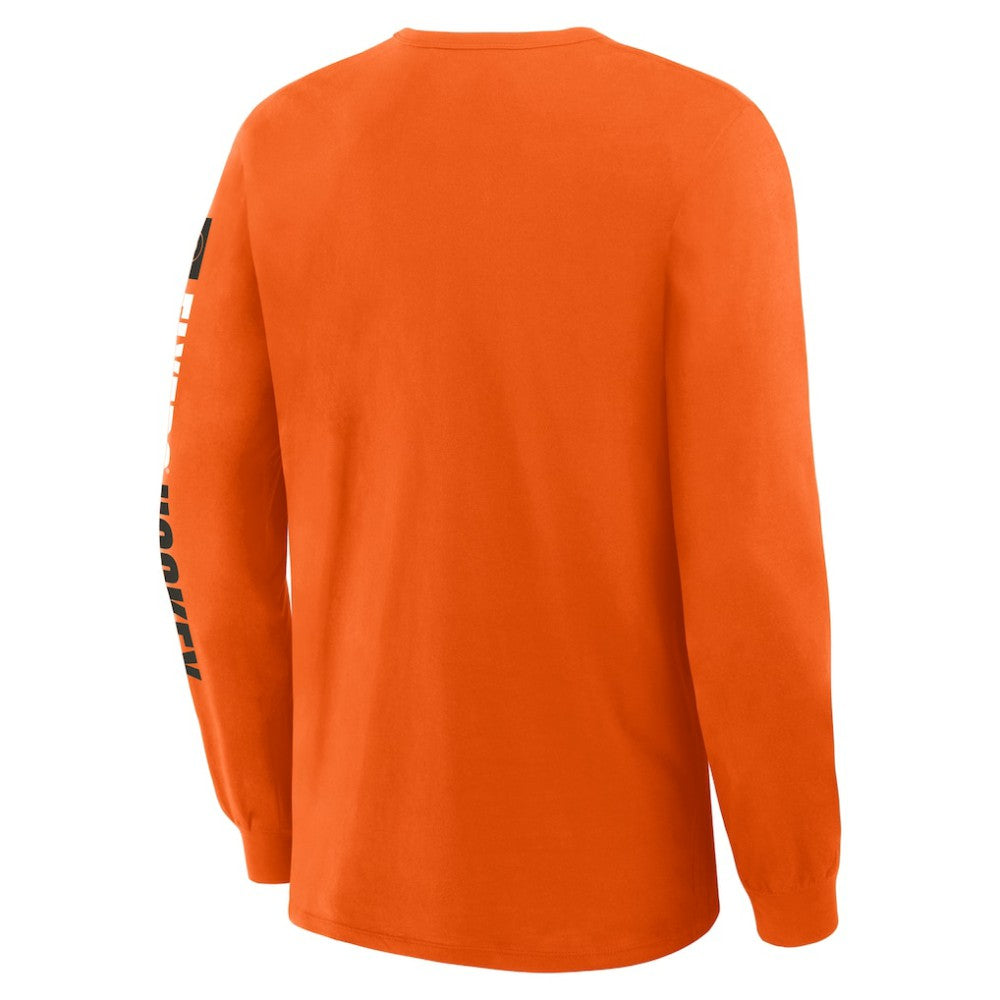 NHL Philadelphia Flyers Fanatics Goal Crease Legacy Long Sleeve T-Shirt - Orange