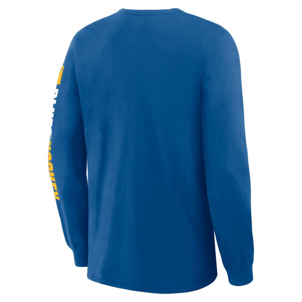 NHL St. Louis Blues Fanatics Goal Crease Legacy Long Sleeve T-Shirt - Blue