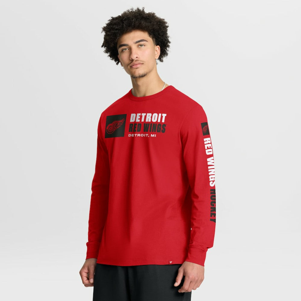NHL Detroit Red Wings Fanatics Goal Crease Legacy Long Sleeve T-Shirt - Red