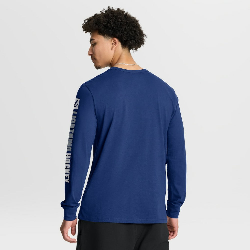 NHL Tampa Bay Lightning Fanatics Goal Crease Legacy Long Sleeve T-Shirt - Blue
