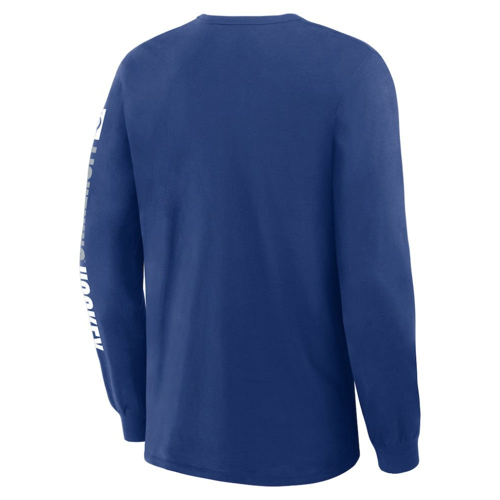 NHL Tampa Bay Lightning Fanatics Goal Crease Legacy Long Sleeve T-Shirt - Blue