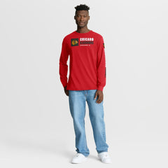 NHL Chicago Blackhawks Fanatics Goal Crease Legacy Long Sleeve T-Shirt - Red