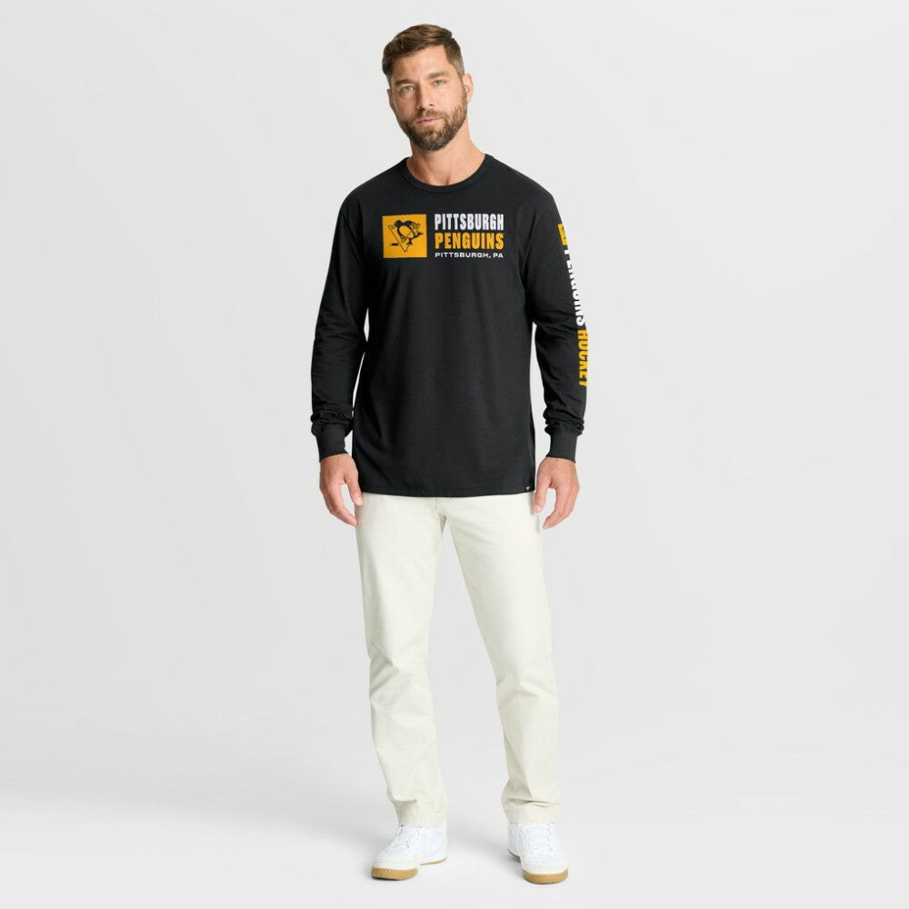 NHL Pittsburgh Penguins Fanatics Goal Crease Legacy Long Sleeve T-Shirt - Black