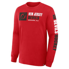 NHL New Jersey Devils Fanatics Goal Crease Legacy Long Sleeve T-Shirt - Red