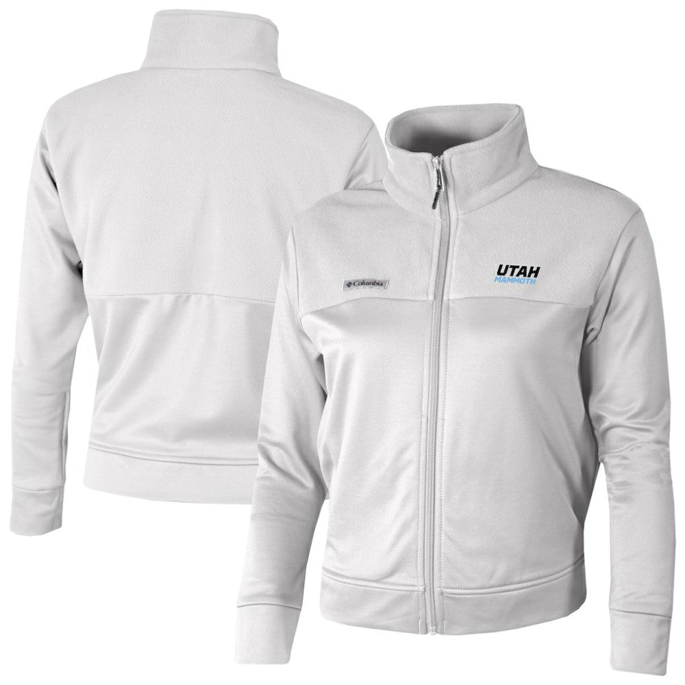 NHL Utah Mammoth Columbia Women's River Fleece Full-Zip Jacket - White