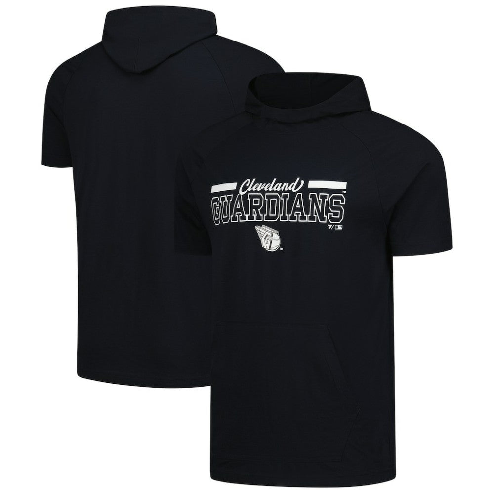 Cleveland Guardians Levelwear Phase Vanguard Hoodie T-Shirt - Black Hoodies