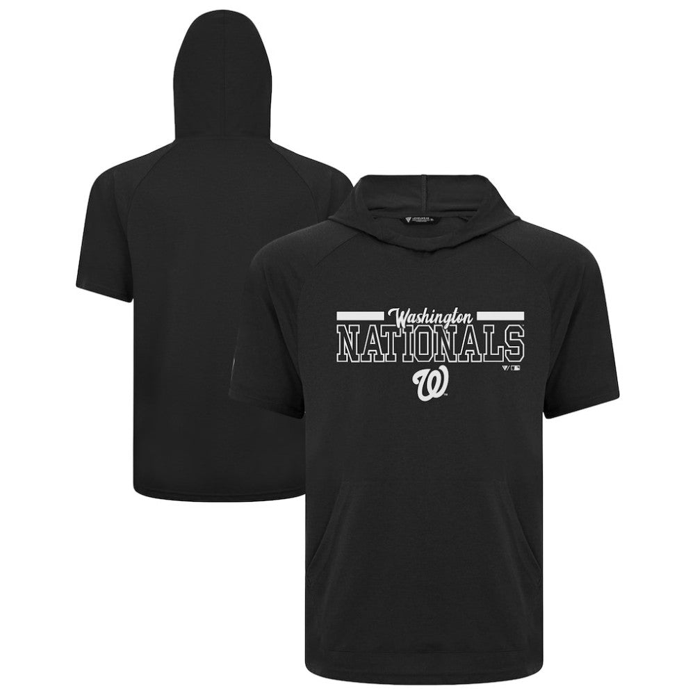 Washington Nationals Levelwear Phase Vanguard Hoodie T-Shirt - Black Hoodies