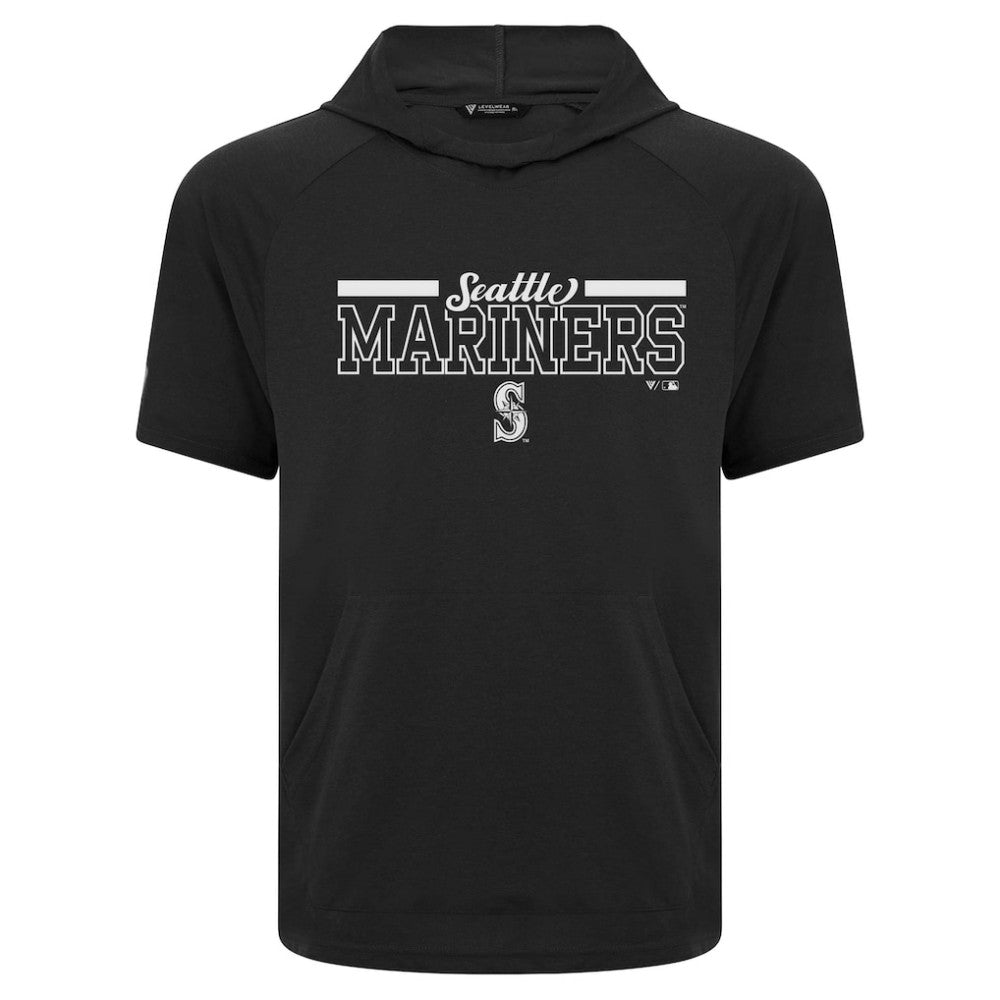 Seattle Mariners Levelwear Phase Vanguard Hoodie T-Shirt - Black Hoodies