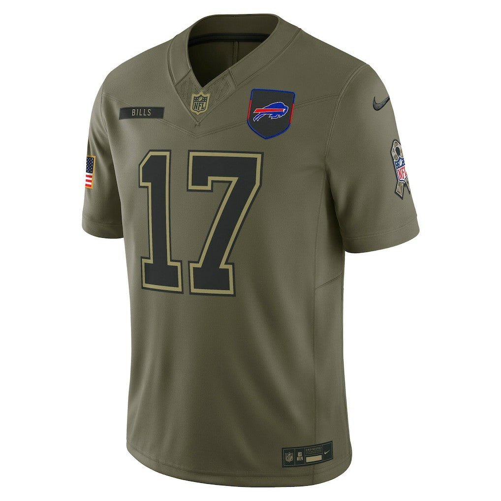 Josh Allen Buffalo Bills 2025 Salute to Service Limited Jersey Olive