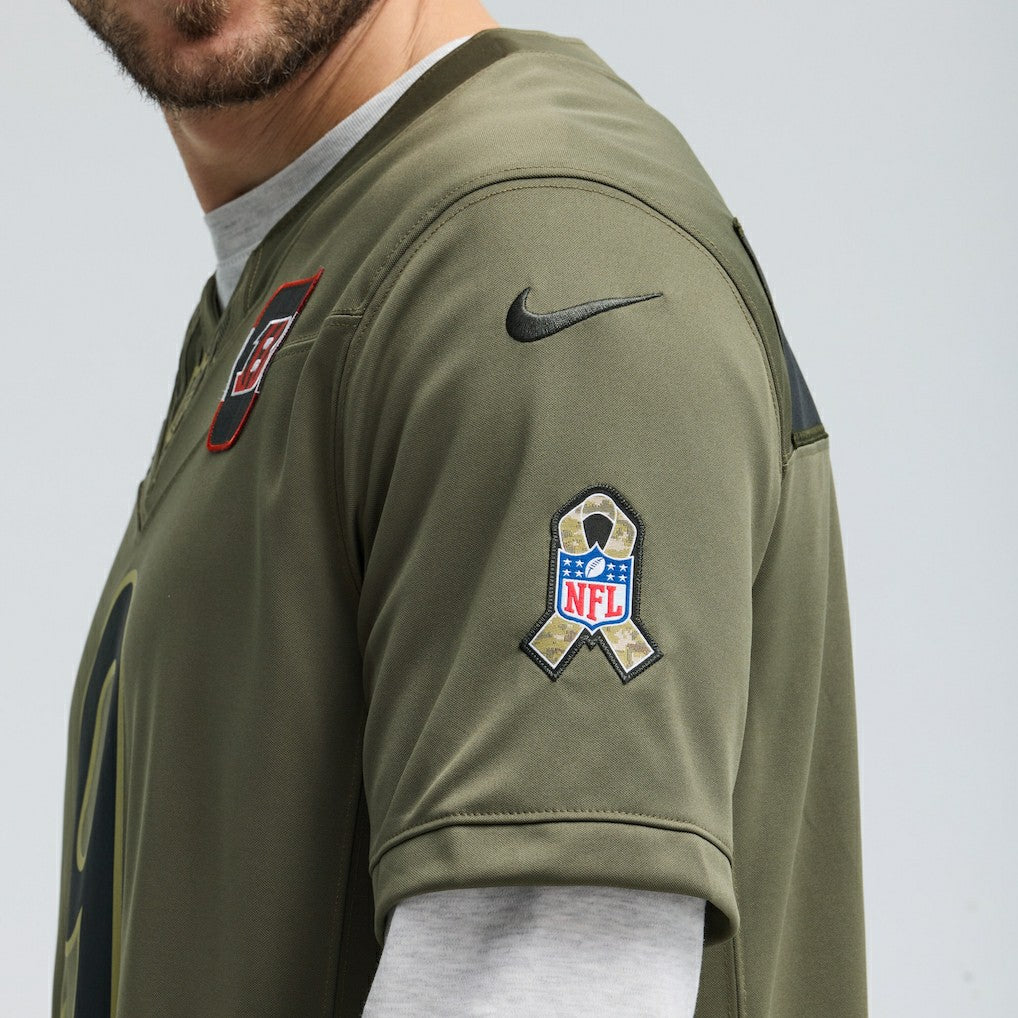 Joe Burrow Cincinnati Bengals 2025 Salute to Service Limited Jersey Olive
