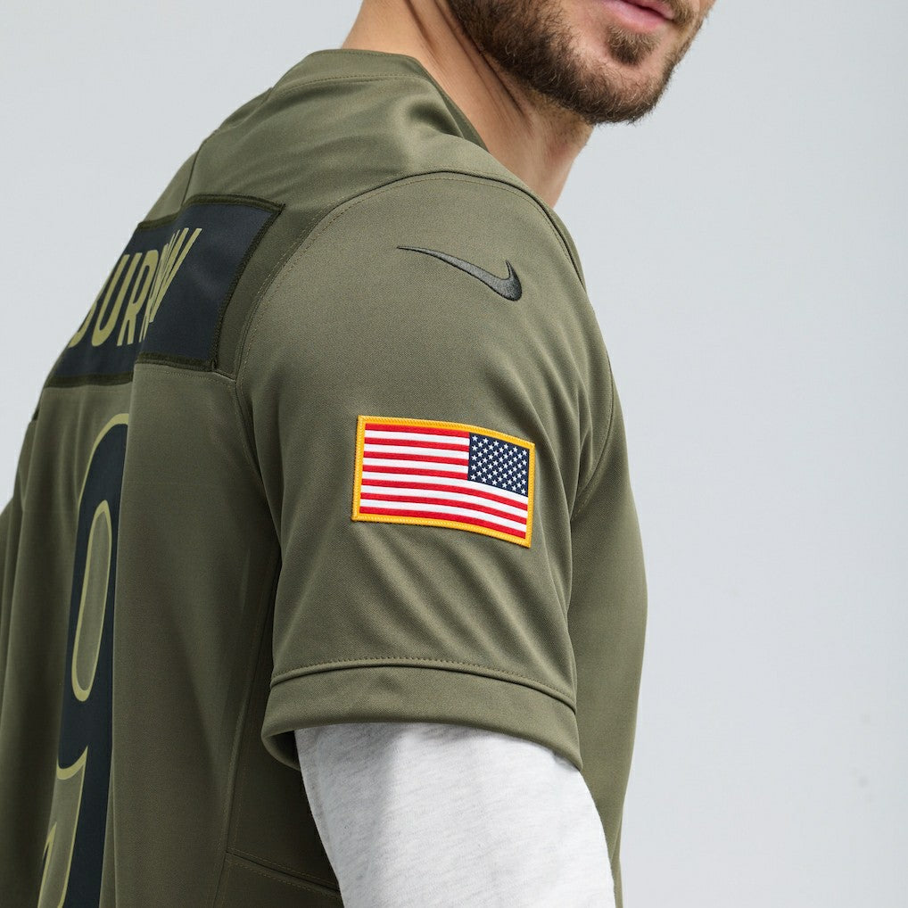 Joe Burrow Cincinnati Bengals 2025 Salute to Service Limited Jersey Olive