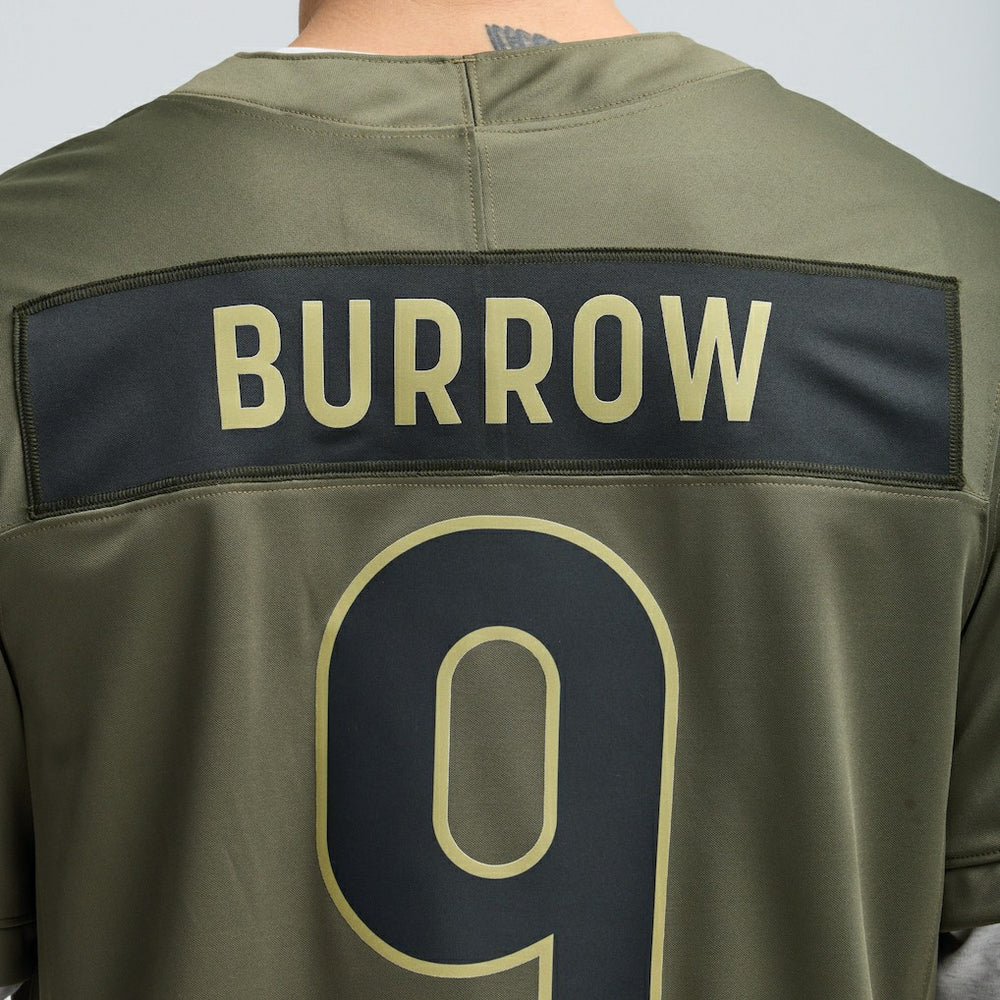Joe Burrow Cincinnati Bengals 2025 Salute to Service Limited Jersey Olive