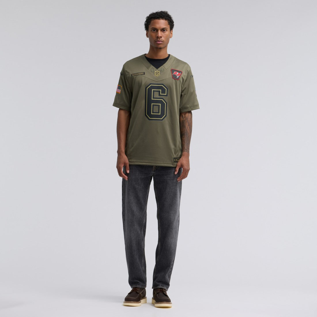 Baker Mayfield Tampa Bay Buccaneers 2025 Salute to Service Limited Jersey Olive